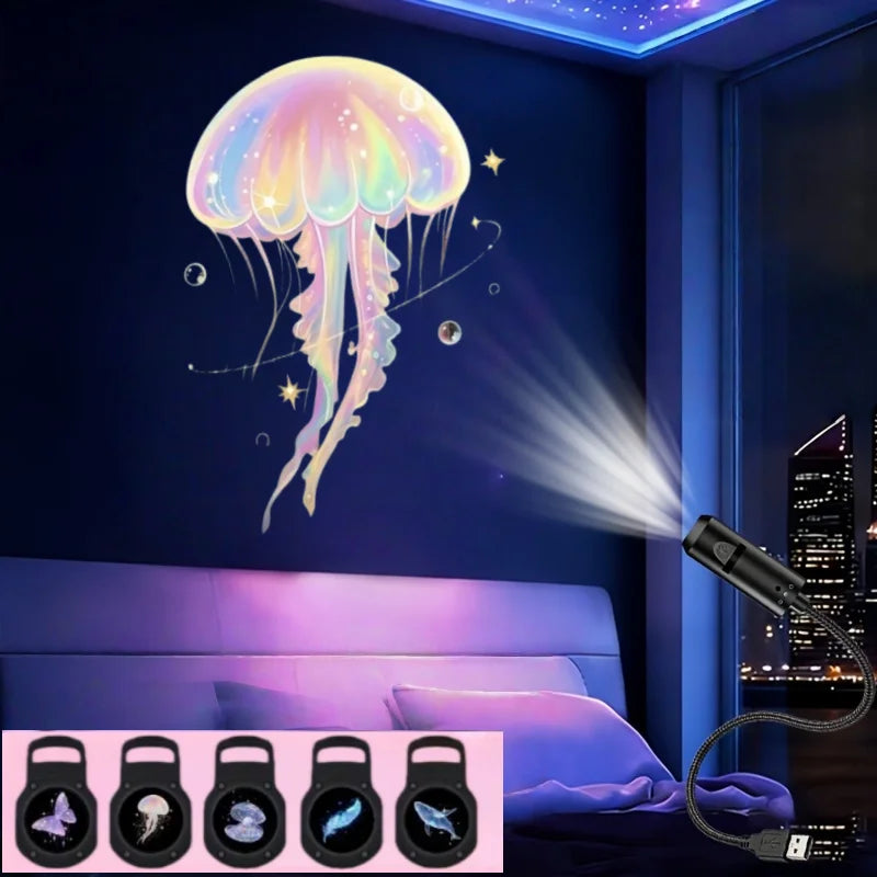 Lush™Whale & Butterfly Pattern Night Projector