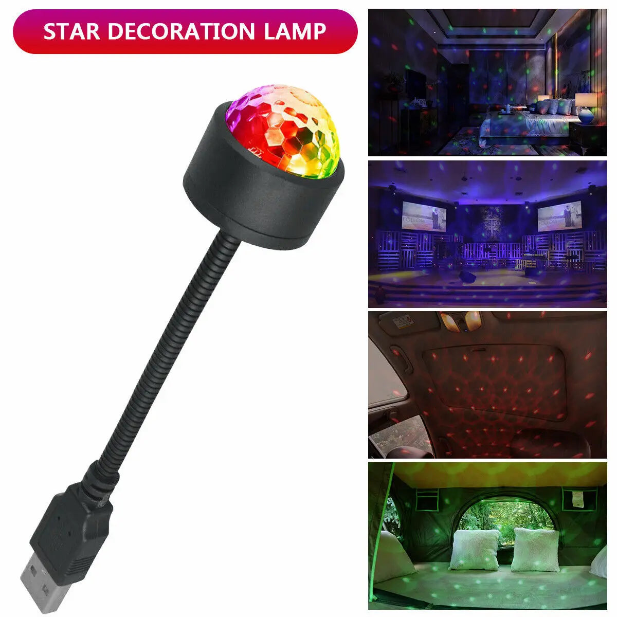 Lush™Car Star Roof Galaxy Light