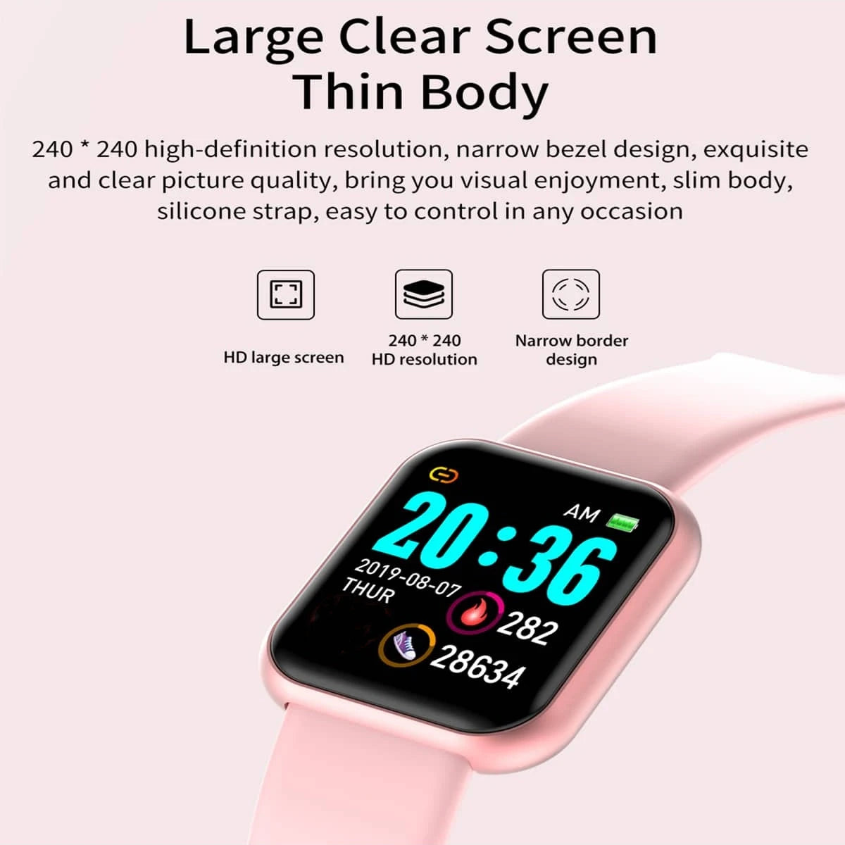Lush™Bluetooth Smart Watches Waterproof Fitness heartrate monitor
