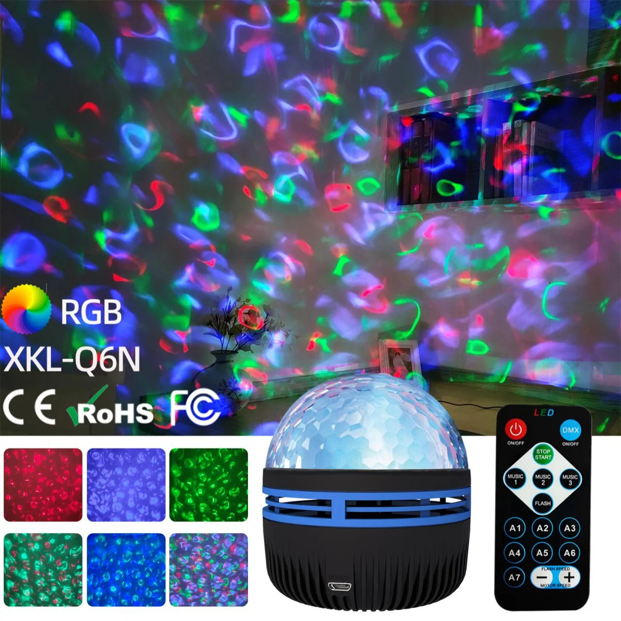 Lush™Galaxy Projector Aurora Night Light