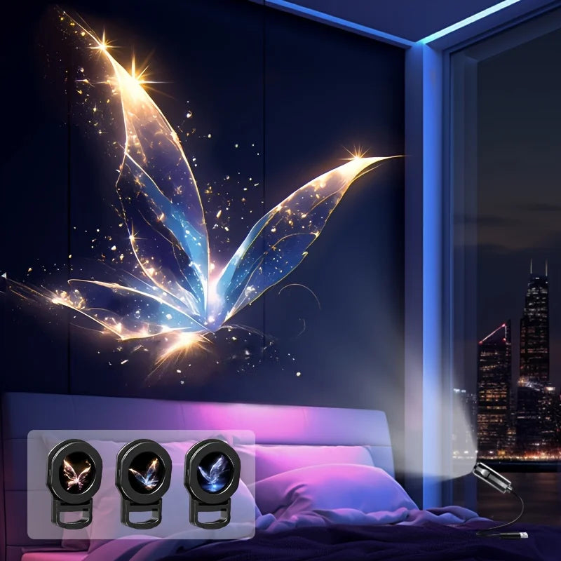 Lush™Whale & Butterfly Pattern Night Projector