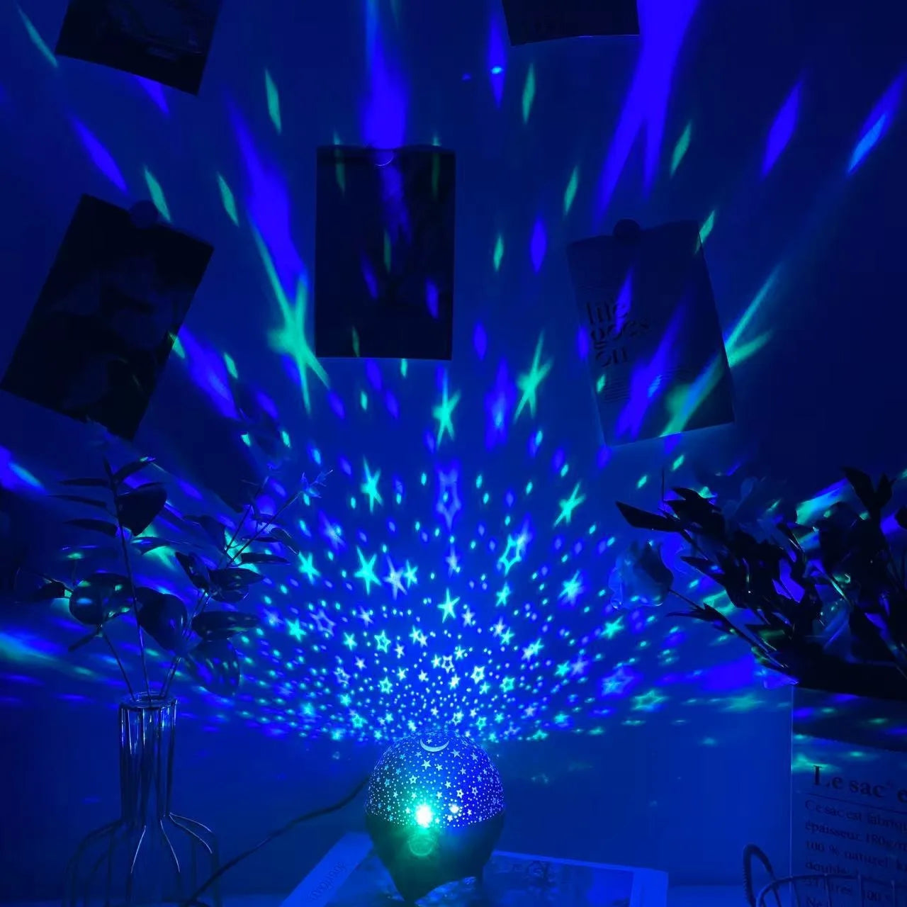 Lush™ RGB Galaxy Moon Projector