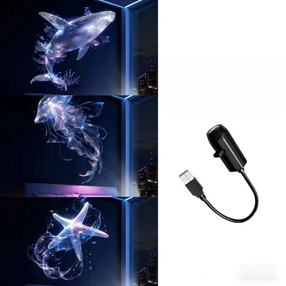 Lush™Whale & Butterfly Pattern Night Projector