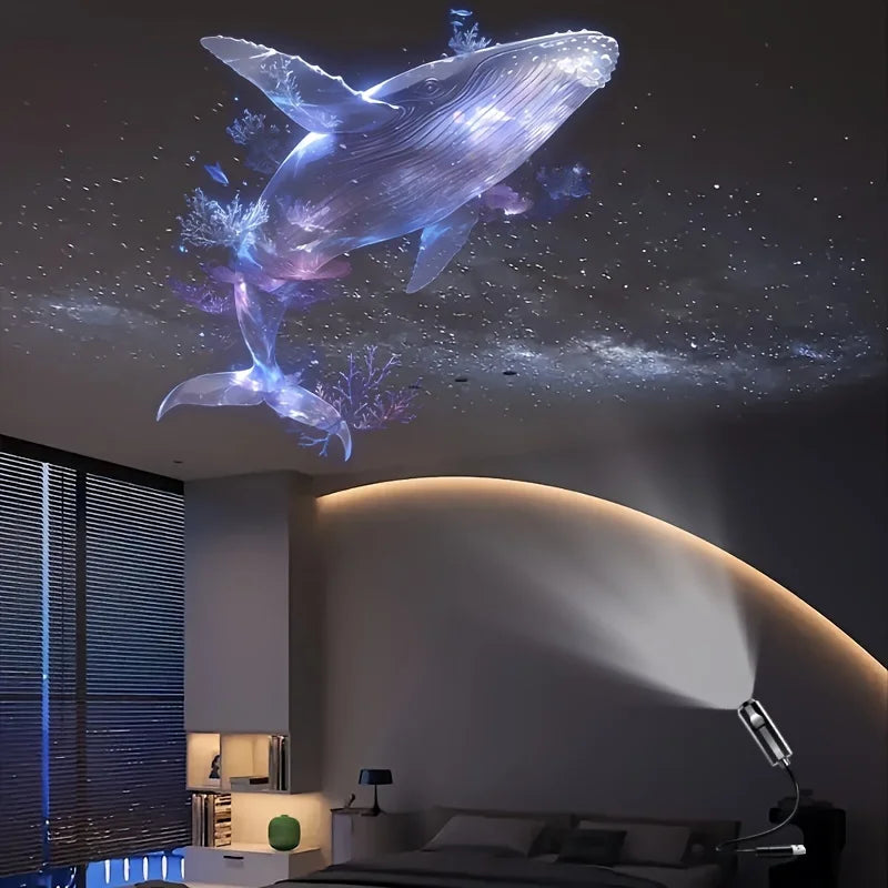 Lush™Whale & Butterfly Pattern Night Projector