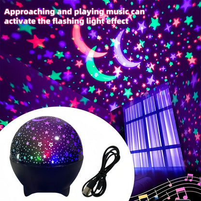 Lush™ RGB Galaxy Moon Projector