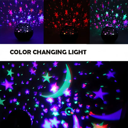Lush™ RGB Galaxy Moon Projector