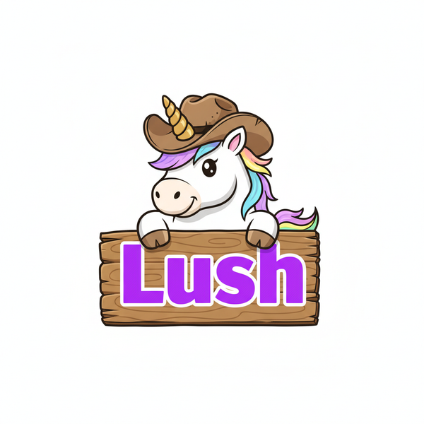 Lush Cowboy Unicorn Logo